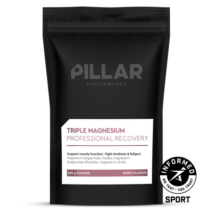 PILLAR PERFORMANCE Triple Magnesium Powder Berry (200g)