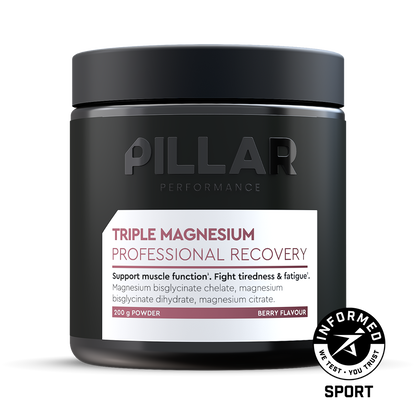 PILLAR PERFORMANCE Triple Magnesium Powder Berry (200g)