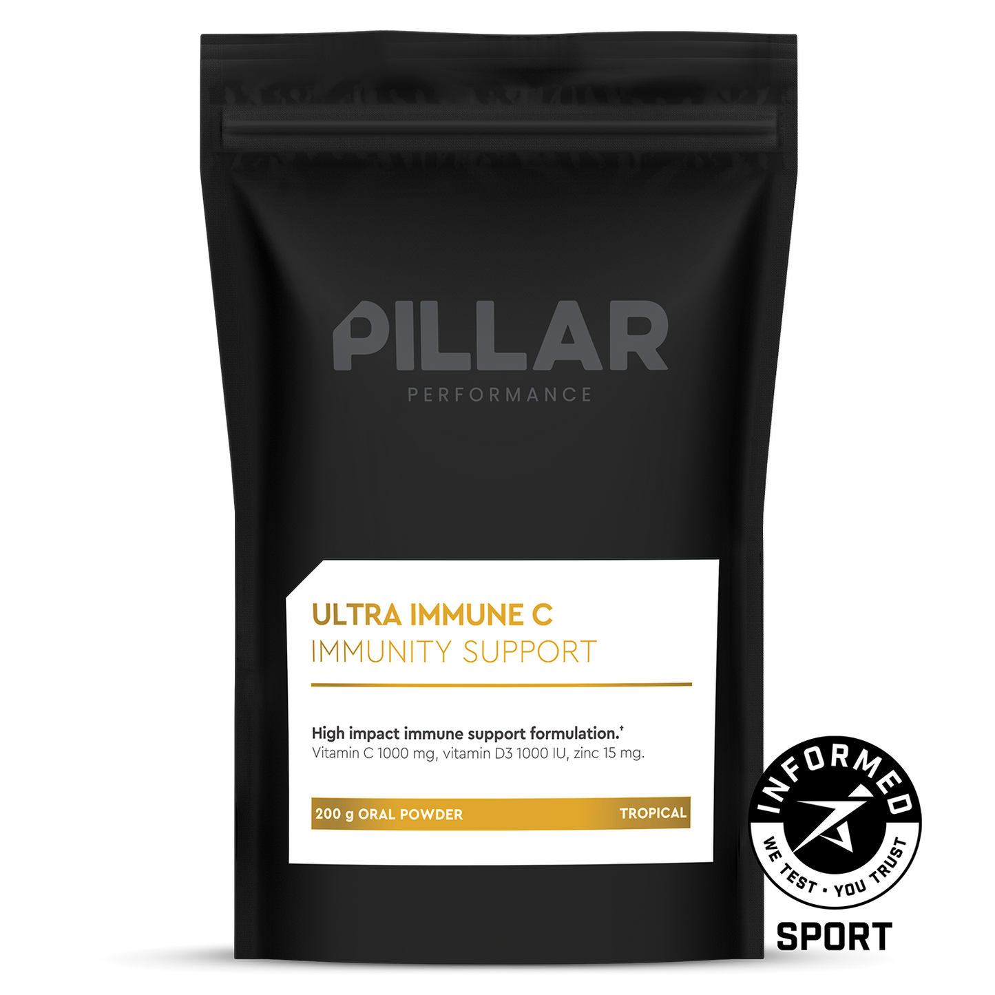 PILLAR PERFORMANCE Ultra Immune C Powder Tropical (200g)