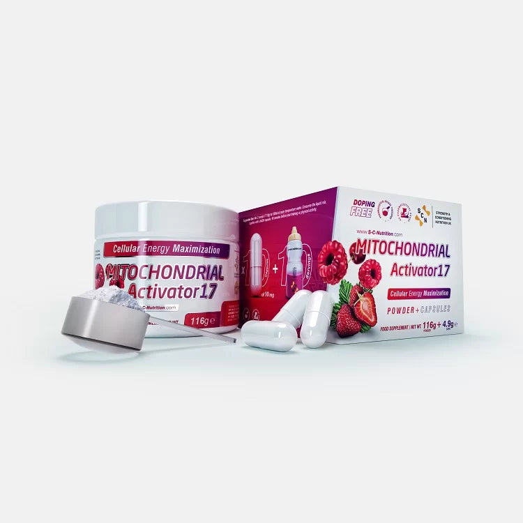 S-C-Nutrition MITOCHONDRIAL ACTIVATOR - 116g + 10 caps NADH+ | RED FRUIT FLAVOUR